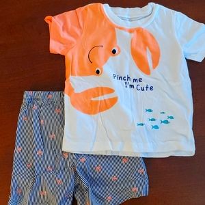 Toddler boy matching set